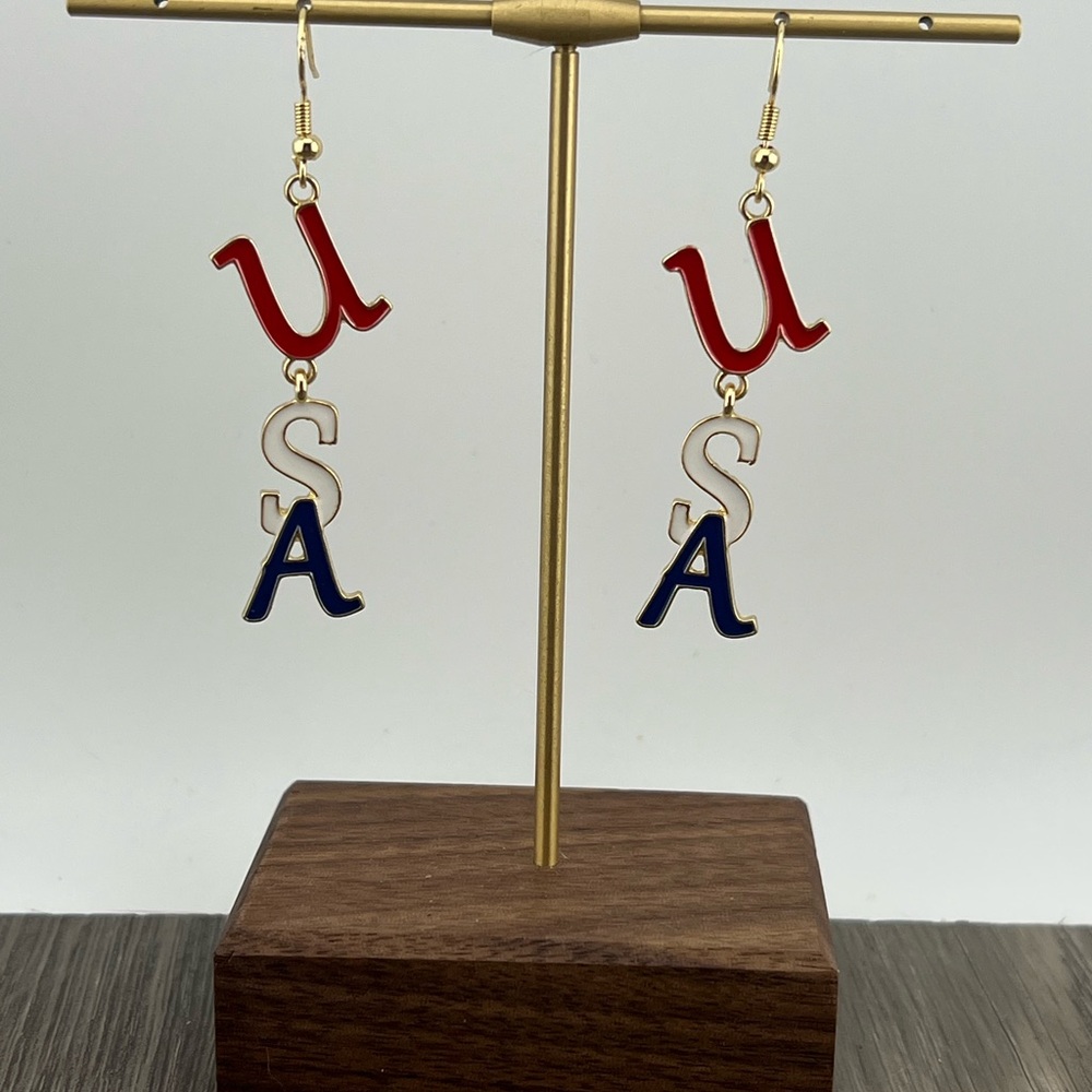 Red, White, and Blue USA Earrings